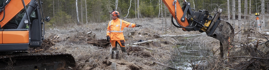 Återvätningsområde på Nässjö kommuns fastighet Gamlarp 1:10 Dikena är vattenfyllda efter dessa har pluggats i september 2022.